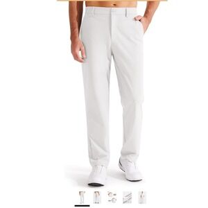 Libin Mens Golf Pants White Waterproof UPF 50+ Performance Trousers NEW